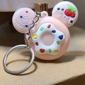 Pink Donut Keychain Toy